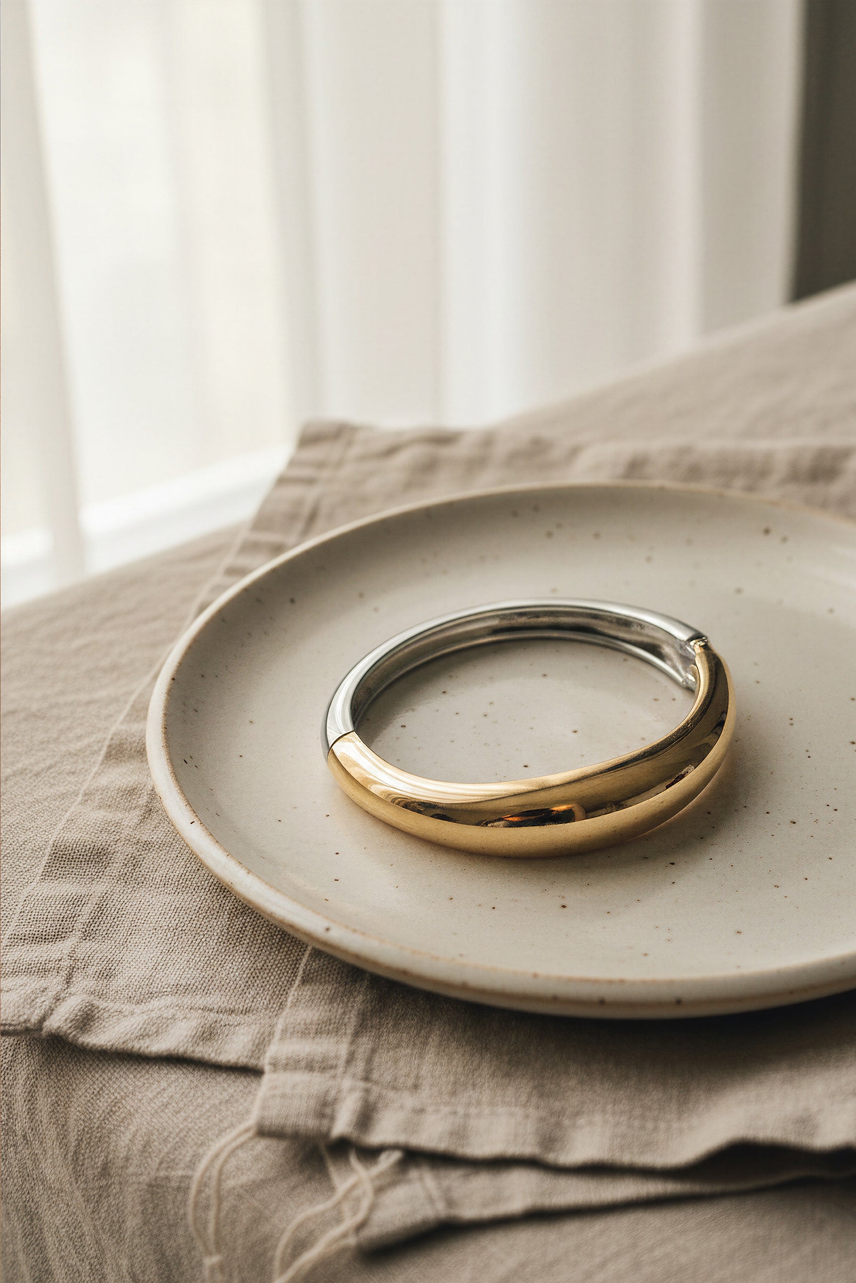 Armreif, gold und silber