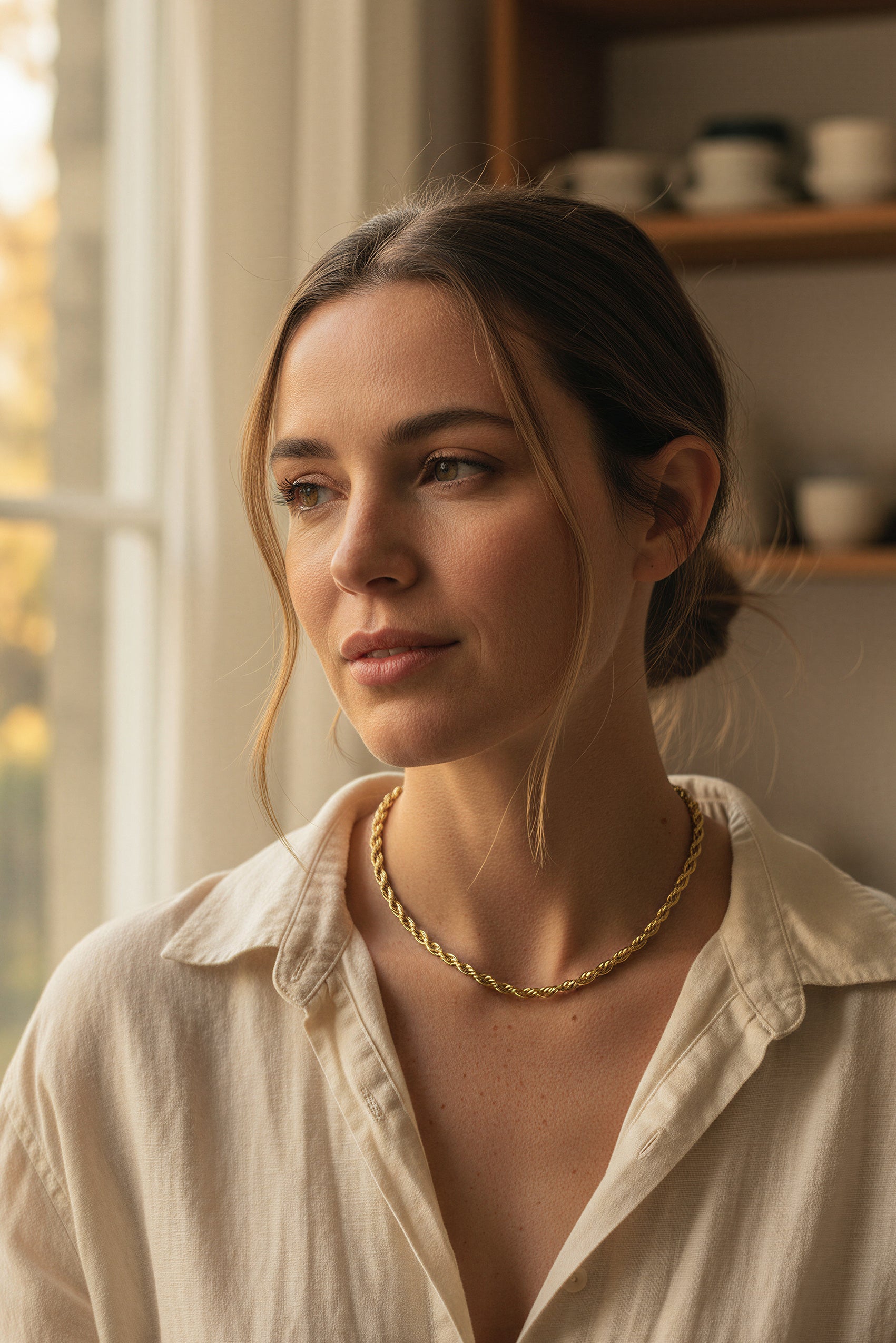 Gedrehte Goldkette