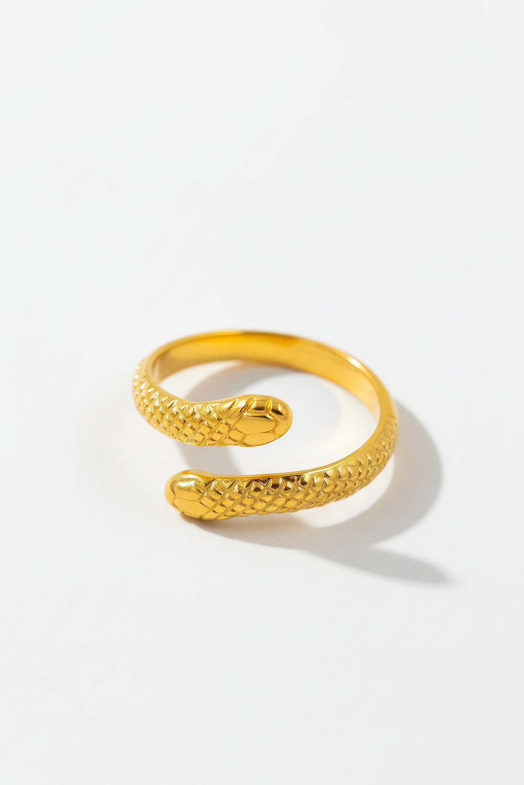 Edelstahlring in Goldoptik