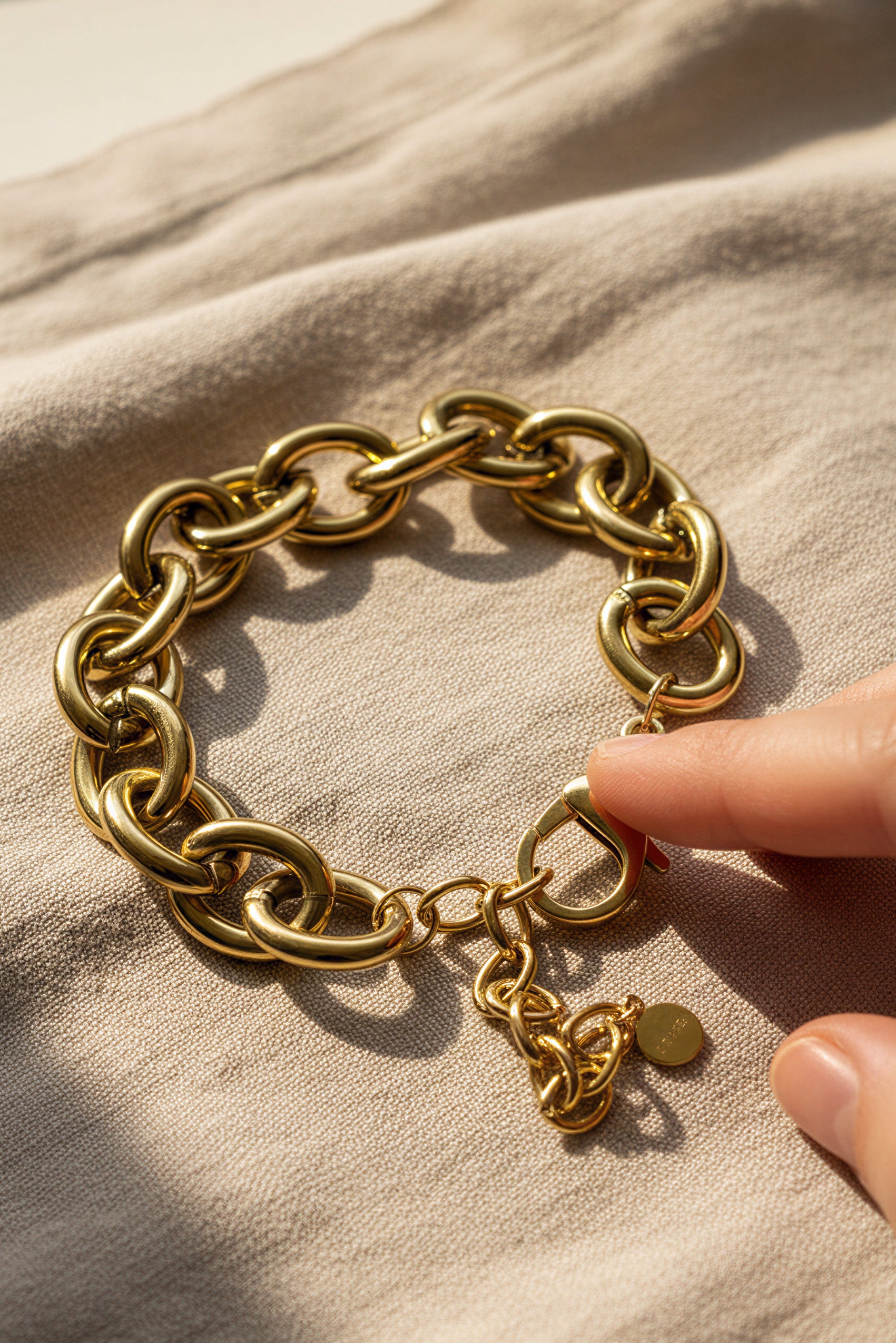 Gliederarmband aus robustem Edelstahl