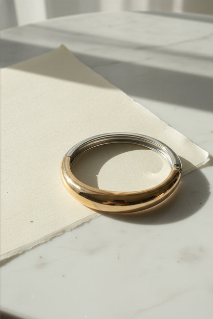 Armreif, gold und silber