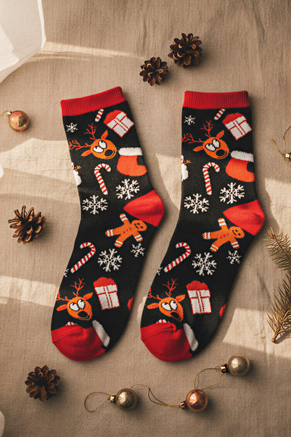Socken mit Weihnachts-Motiven