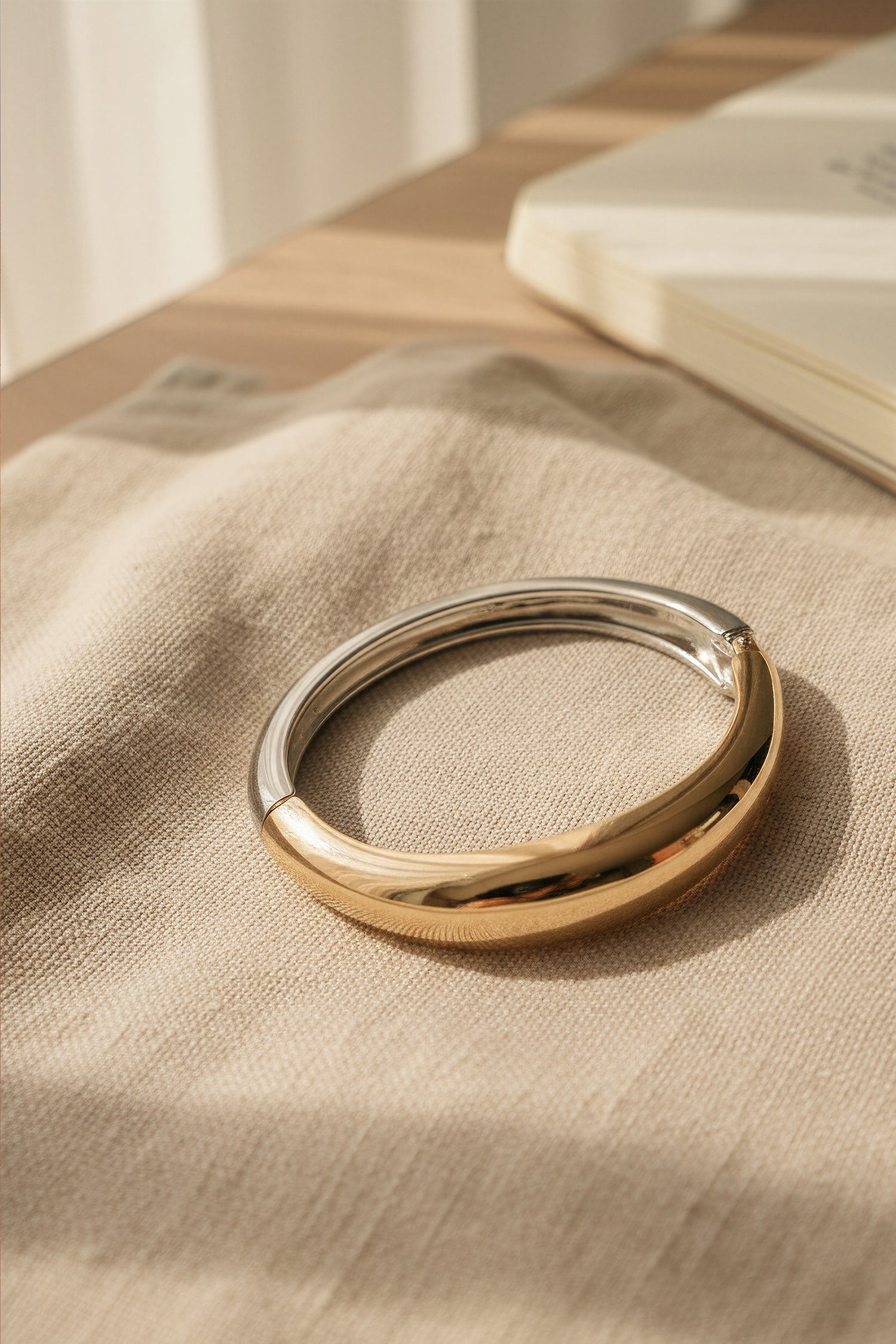 Armreif, gold und silber