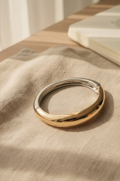 Armreif, gold und silber