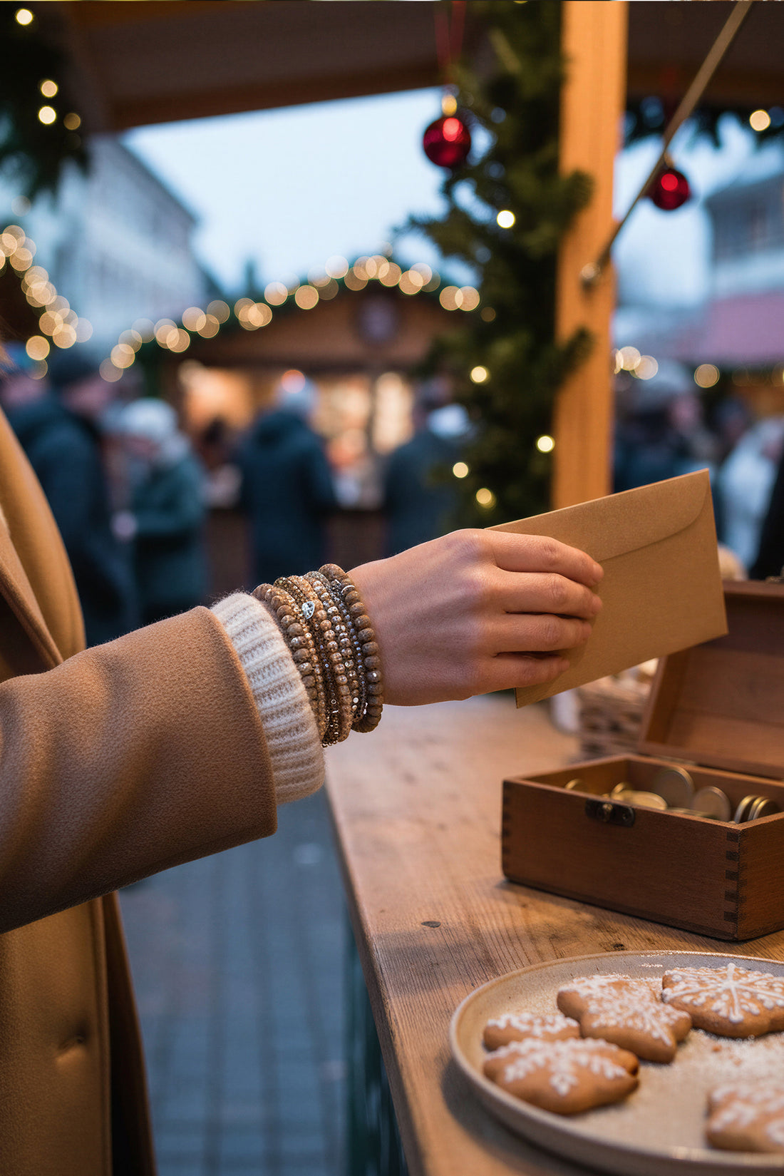 Armband-Set, warme Brauntöne aus 9 Teilen