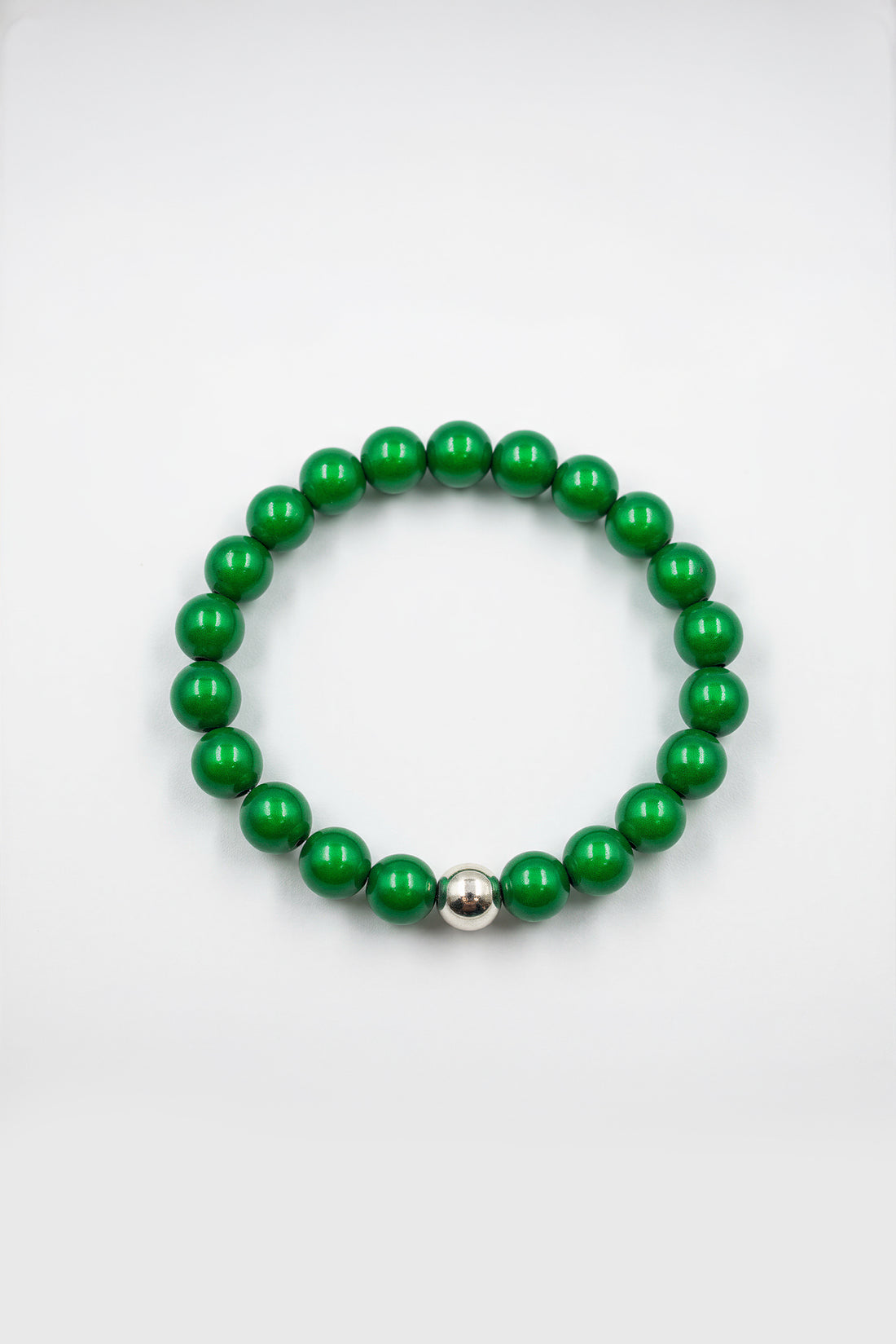 Perlenarmband, grün