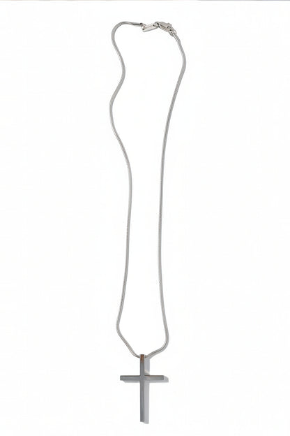 Edelstahlkette mit Kreuzanhänger