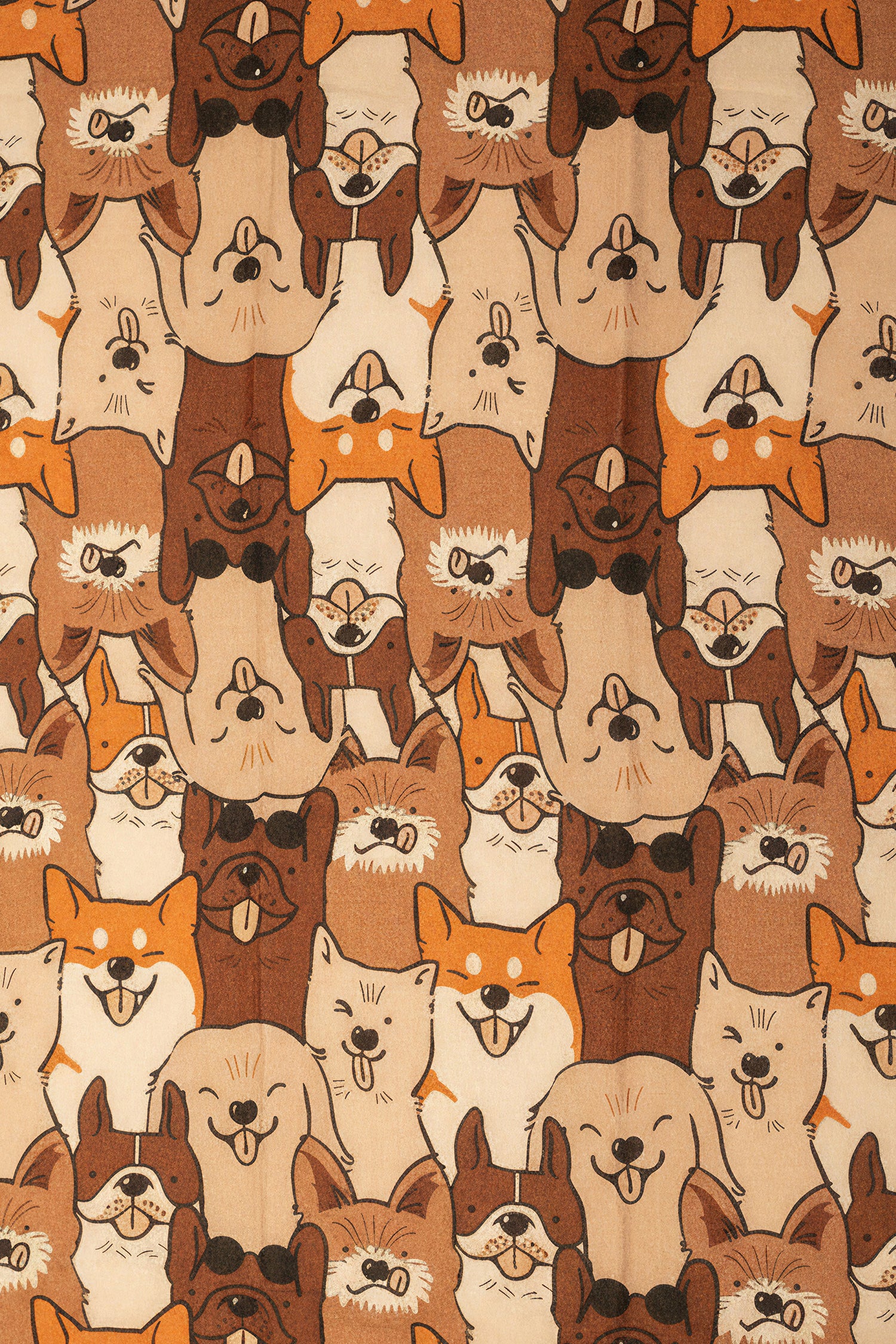 Schal mit Animal-Print aus Viskose-Wollmix