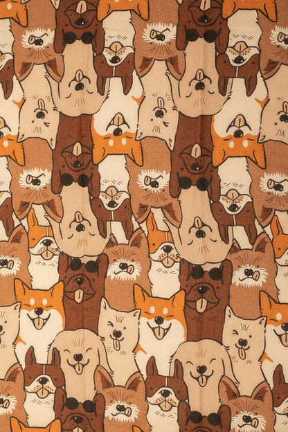 Schal mit Animal-Print aus Viskose-Wollmix