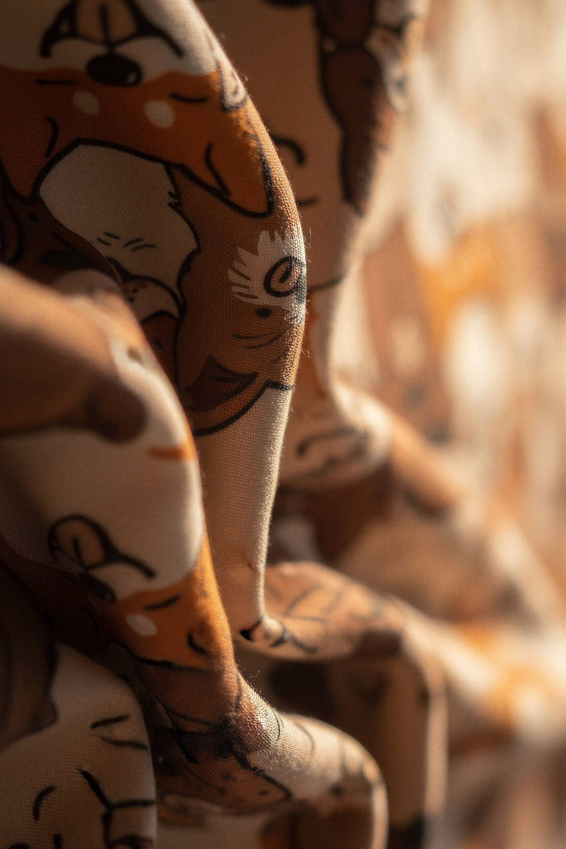 Schal mit Animal-Print aus Viskose-Wollmix