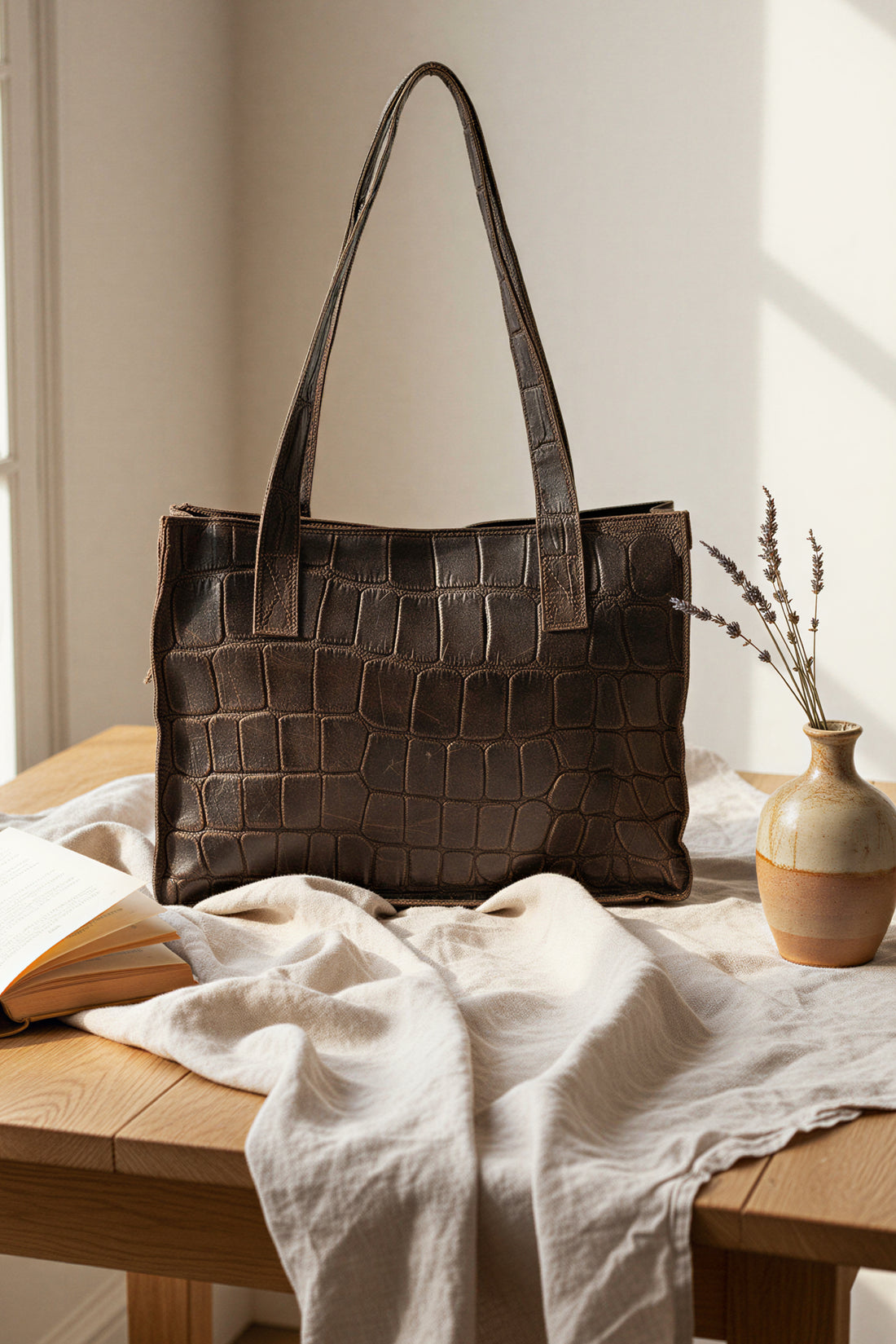 Shopper in Croco-Optik