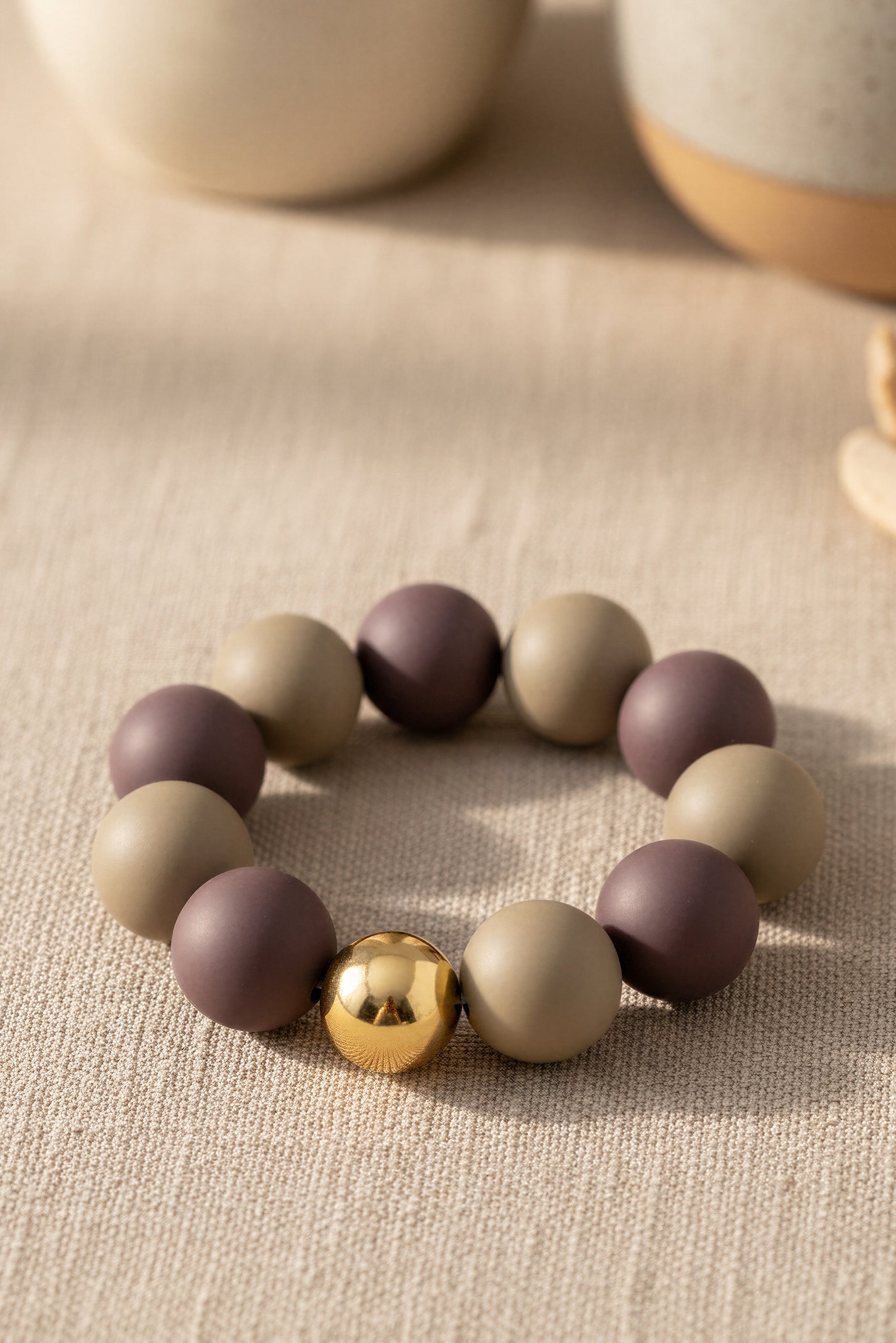 Perlenarmband, zweifarbig