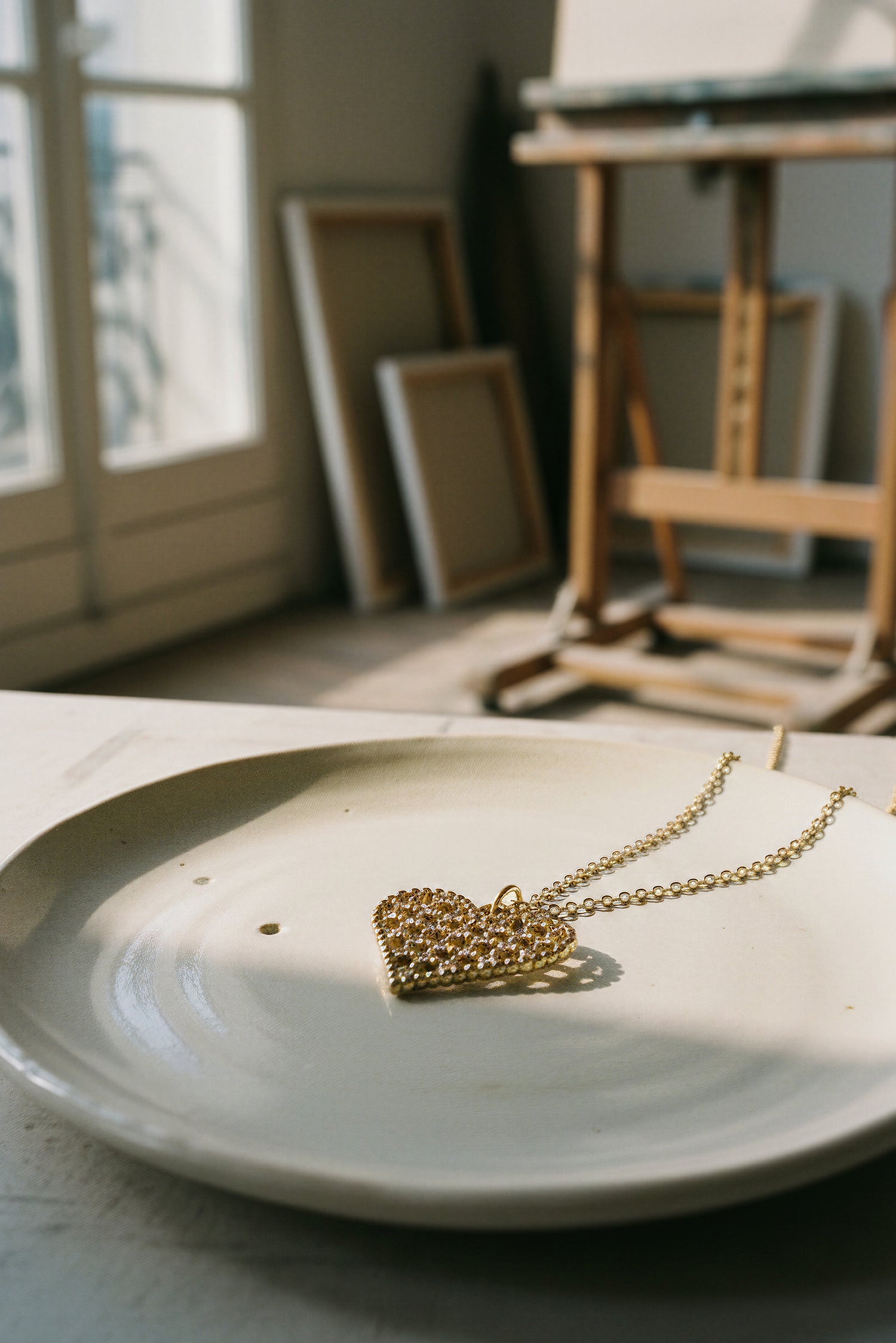 Kette Gold mit Herzanhänger