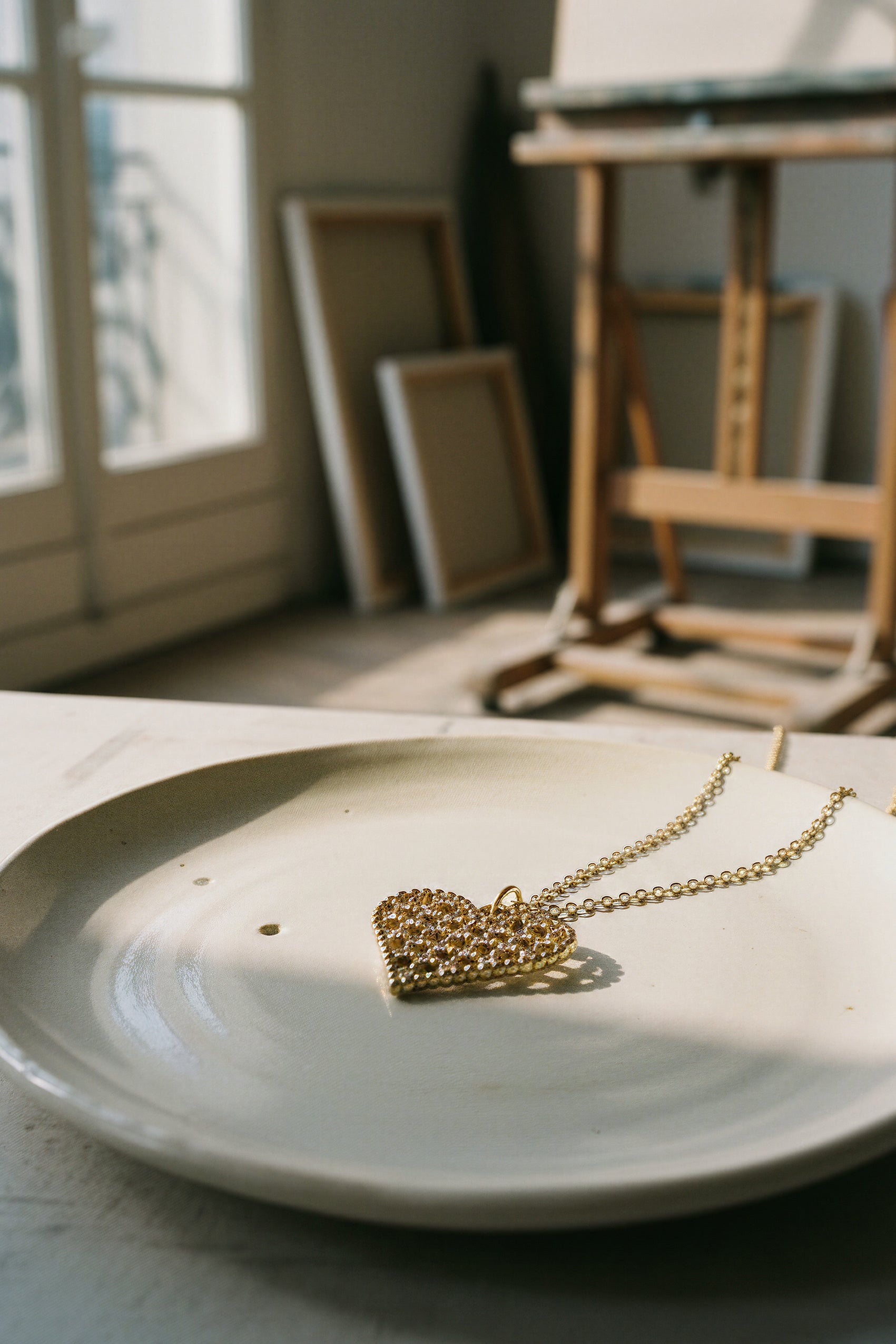 Kette Gold mit Herzanhänger