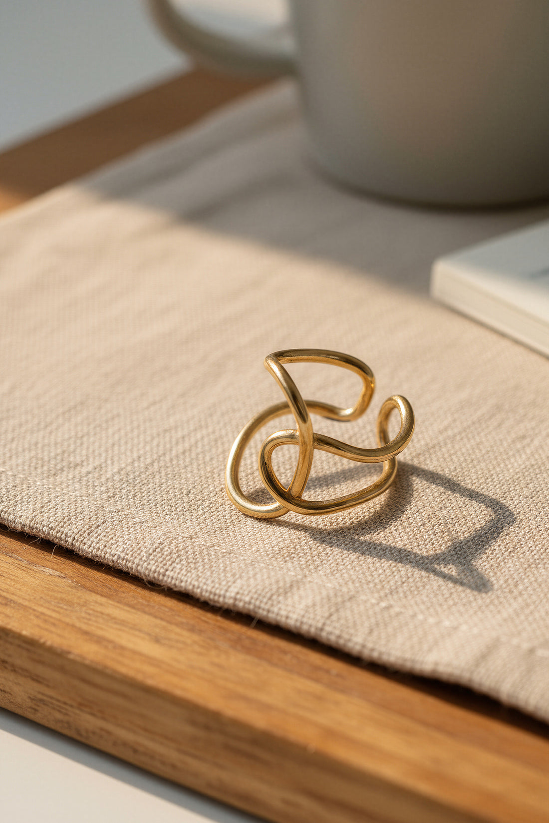 Offener Multi-Band-Ring aus Edelstahl