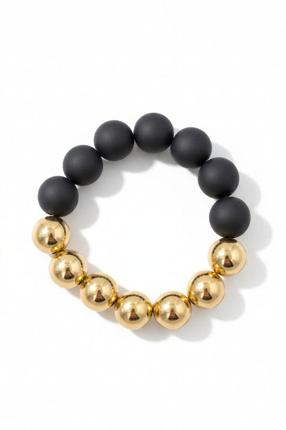 Perlenarmband, zweifarbig