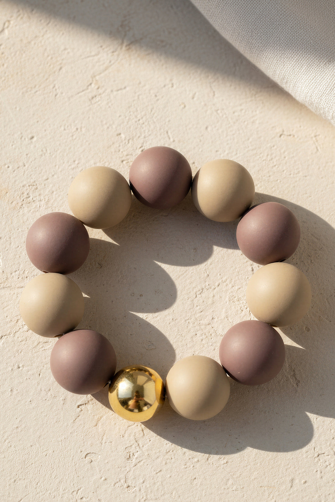 Perlenarmband, zweifarbig