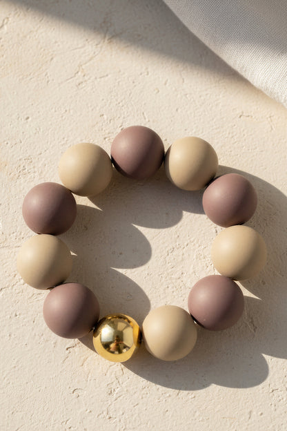 Perlenarmband, zweifarbig