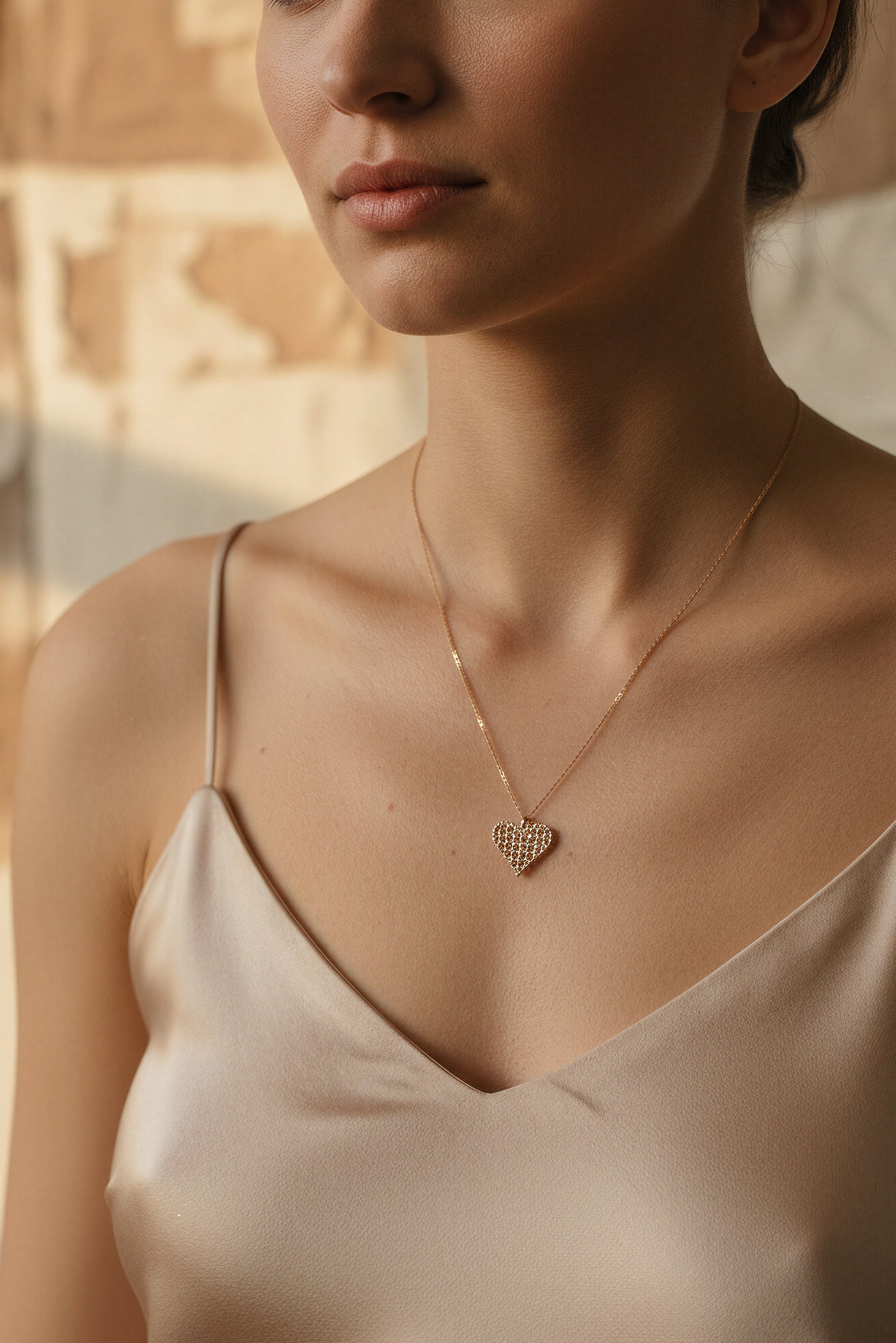 Kette Gold mit Herzanhänger