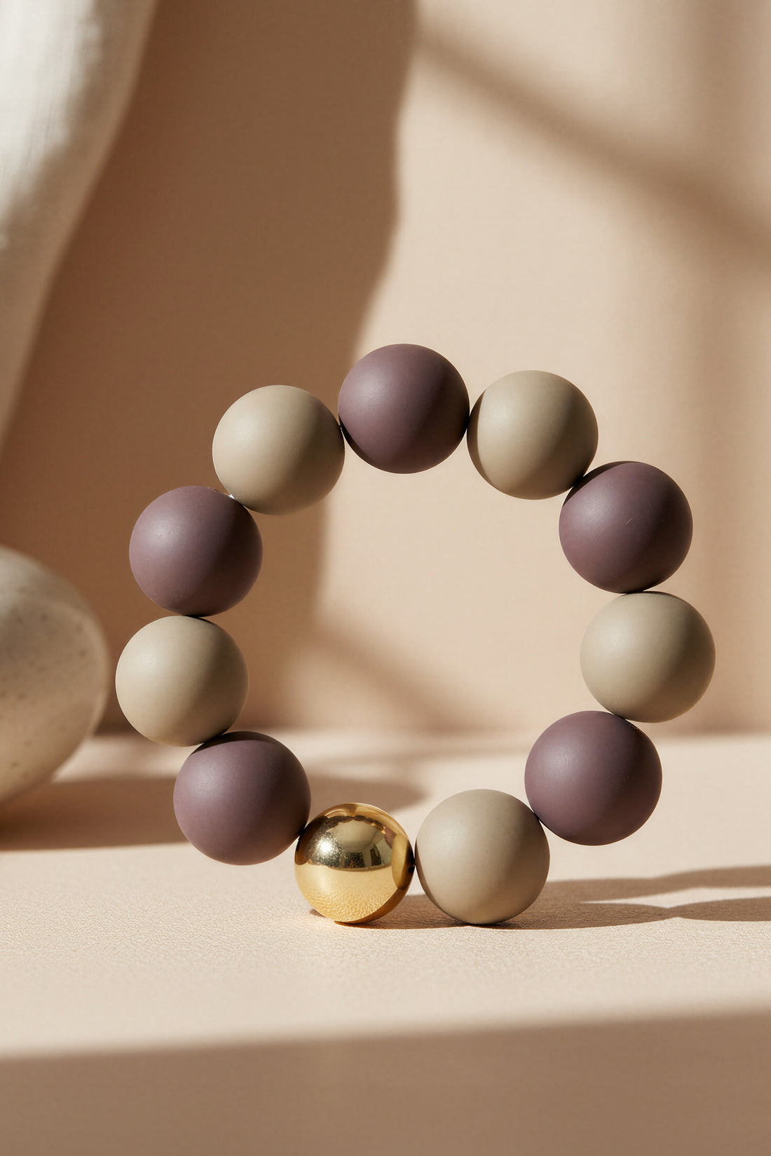 Perlenarmband, zweifarbig