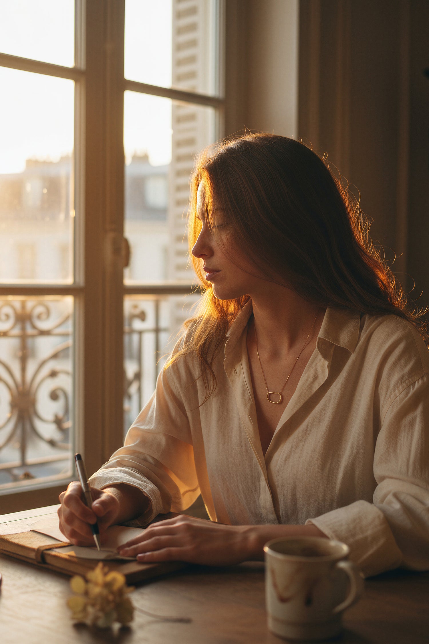 Goldkette mit modernem Anhänger
