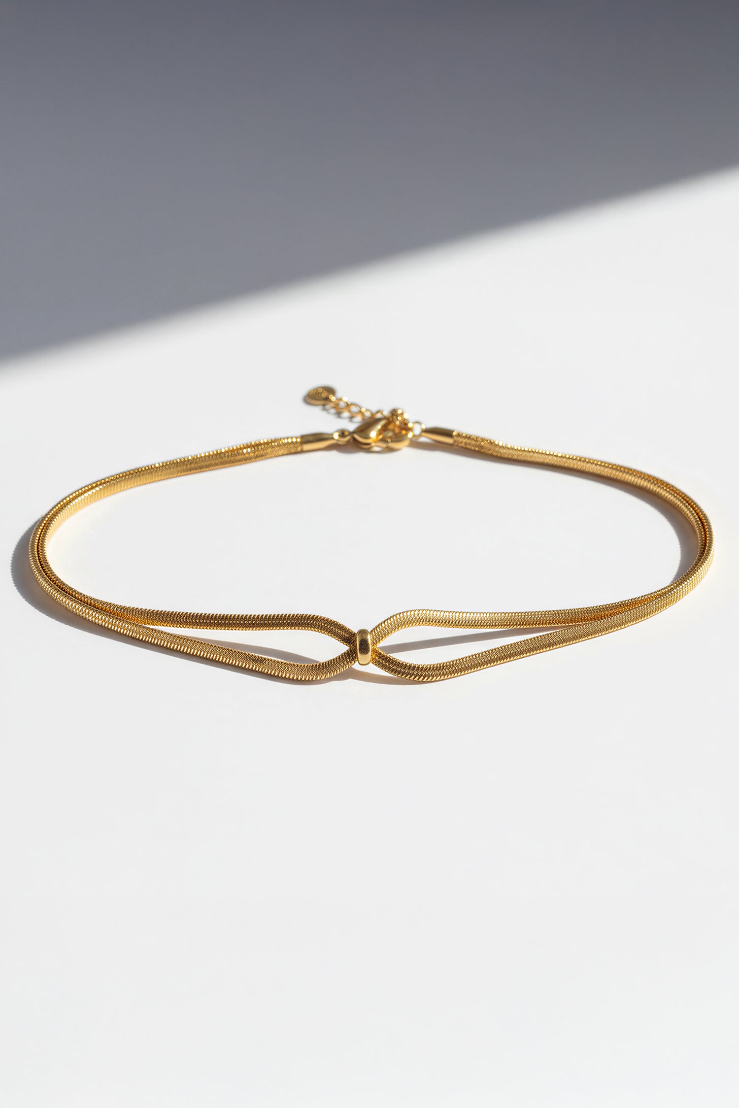 Schlangenketten-Armband aus Edelstahl, vergoldet